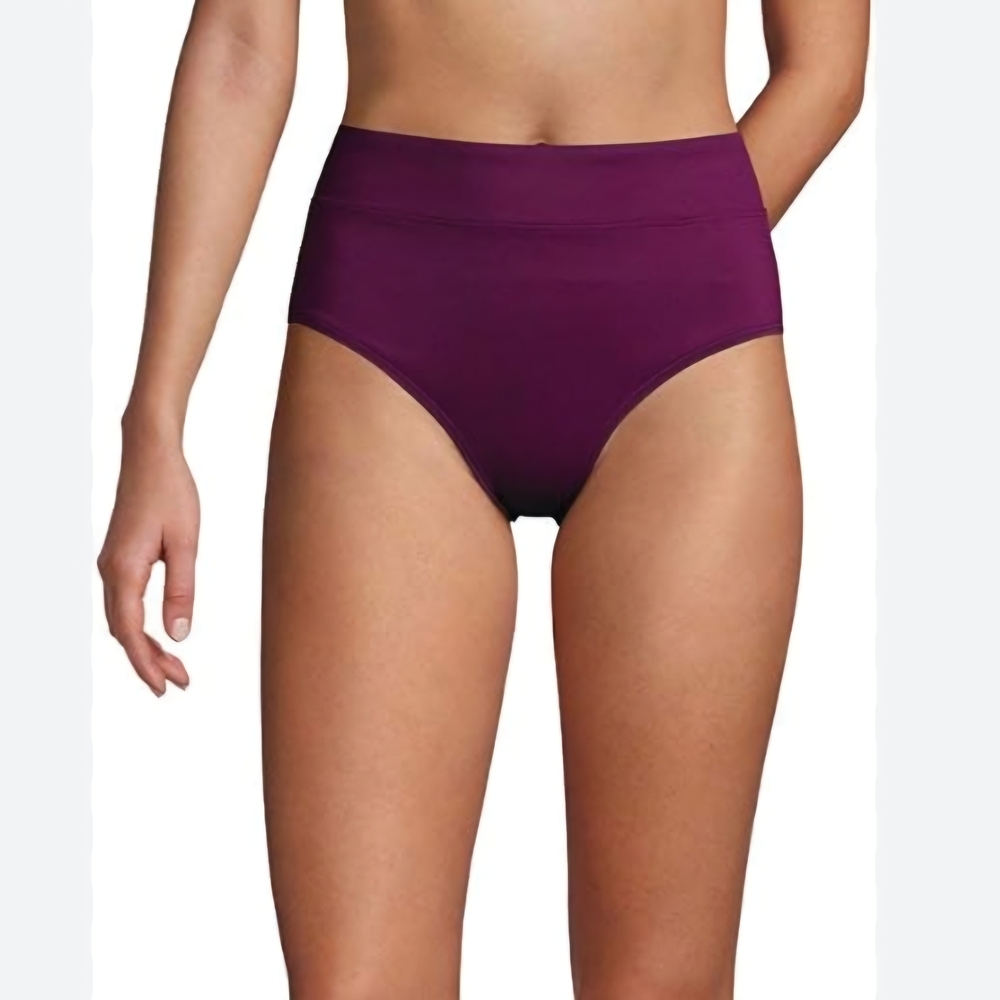 Lands' End Women's Deep Purple Bikini Bottom